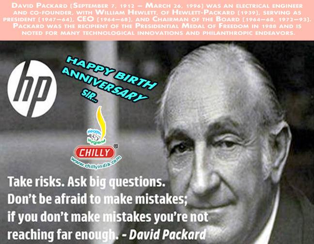 David Packard (September 7, 1912 – March 26, 1996) was an American ...