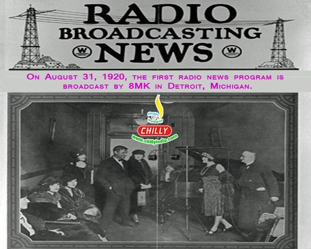 first Radio news program