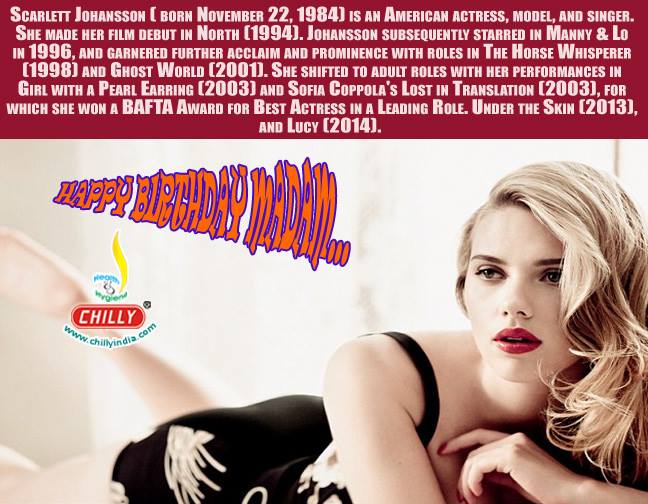 Scarlett Johansson Birthday