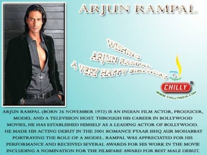 Happy Birthday: Arjun Rampal (born 26 November 1972) is an Indian actor ...
